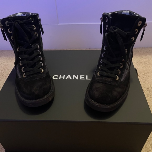 Chanel Lace Up Boots - Picture 2 of 5
